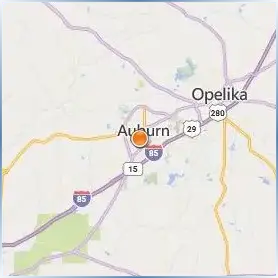 Auburn University Location Map Auburn University Location Map