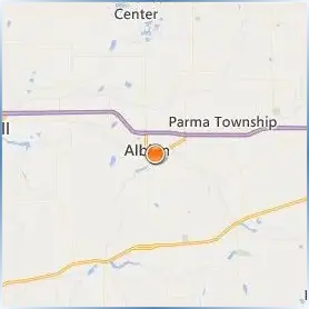 Albion College Location Map