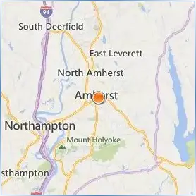 Amherst College Location Map Amherst College Location Map