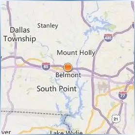 Belmont Abbey College Location Map