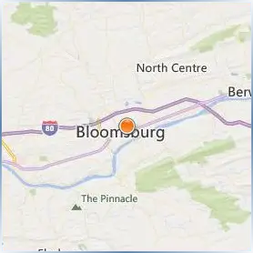 Bloomsburg University of Pennsylvania Location Map Bloomsburg University of Pennsylvania Location Map