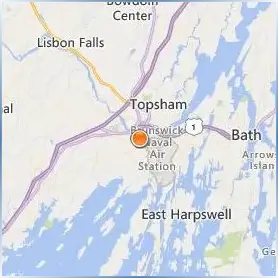 Bowdoin College Location Map