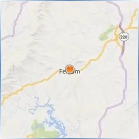 Ferrum College Location Map
