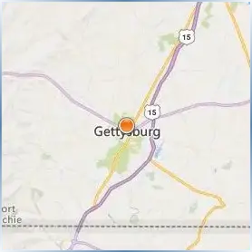 Gettysburg College Location Map Gettysburg College Location Map