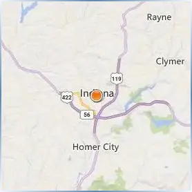 Indiana University of Pennsylvania Location Map Indiana University of Pennsylvania Location Map