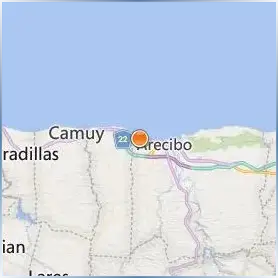 Inter American University of Puerto Rico Arecibo Location Map