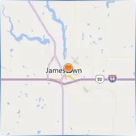 University of Jamestown Location Map University of Jamestown Location Map