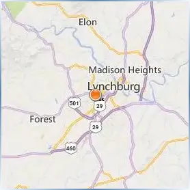 University of Lynchburg Location Map University of Lynchburg Location Map