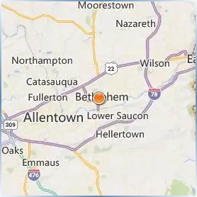 Moravian University Location Map Moravian University Location Map