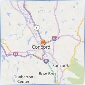 NHTI Concord's Community College Location Map