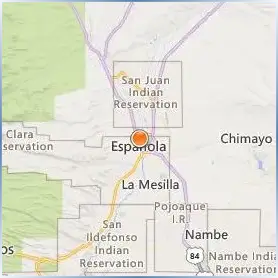 Northern New Mexico College Location Map