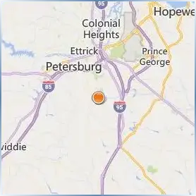 Richard Bland College Location Map