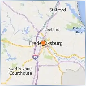 University of Mary Washington Location Map