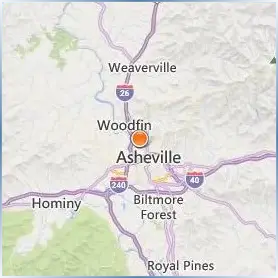 University of North Carolina at Asheville Location Map