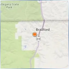 University of Pittsburgh Bradford Location Map University of Pittsburgh Bradford Location Map