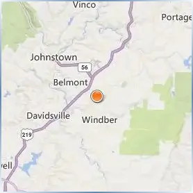 University of Pittsburgh Johnstown Location Map